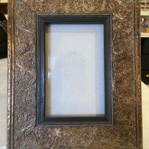 Elegant Gold and Brown Ornate Picture Frame Bronze 4x6